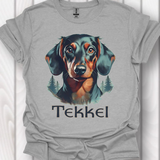 Tekkel met rasnaam T‑shirt
