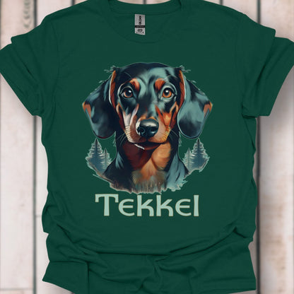 Tekkel met rasnaam T‑shirt