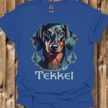 Tekkel met rasnaam T‑shirt