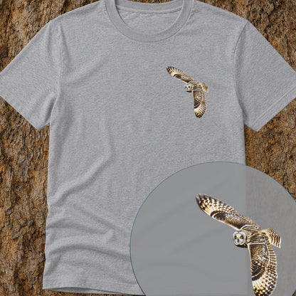 T-shirt Hibou des marais planant