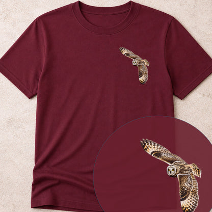 T-shirt Hibou des marais planant