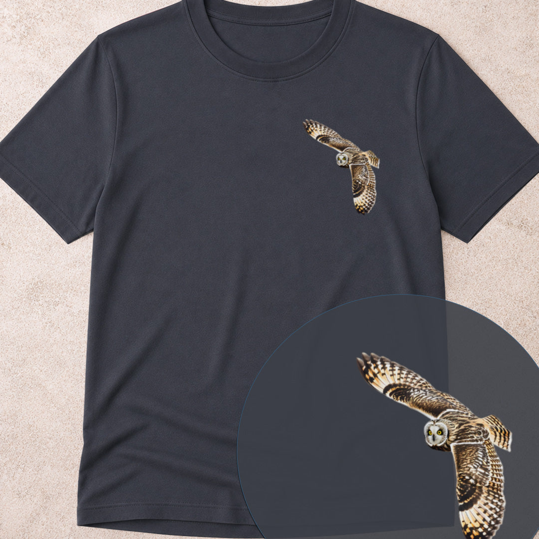 T-shirt Hibou des marais planant