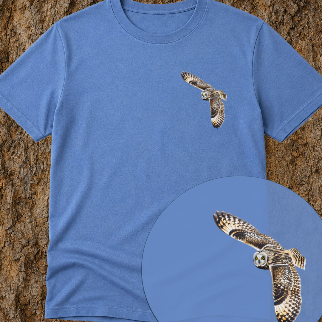 T-shirt Hibou des marais planant