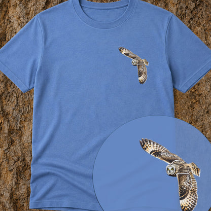 T-shirt Hibou des marais planant