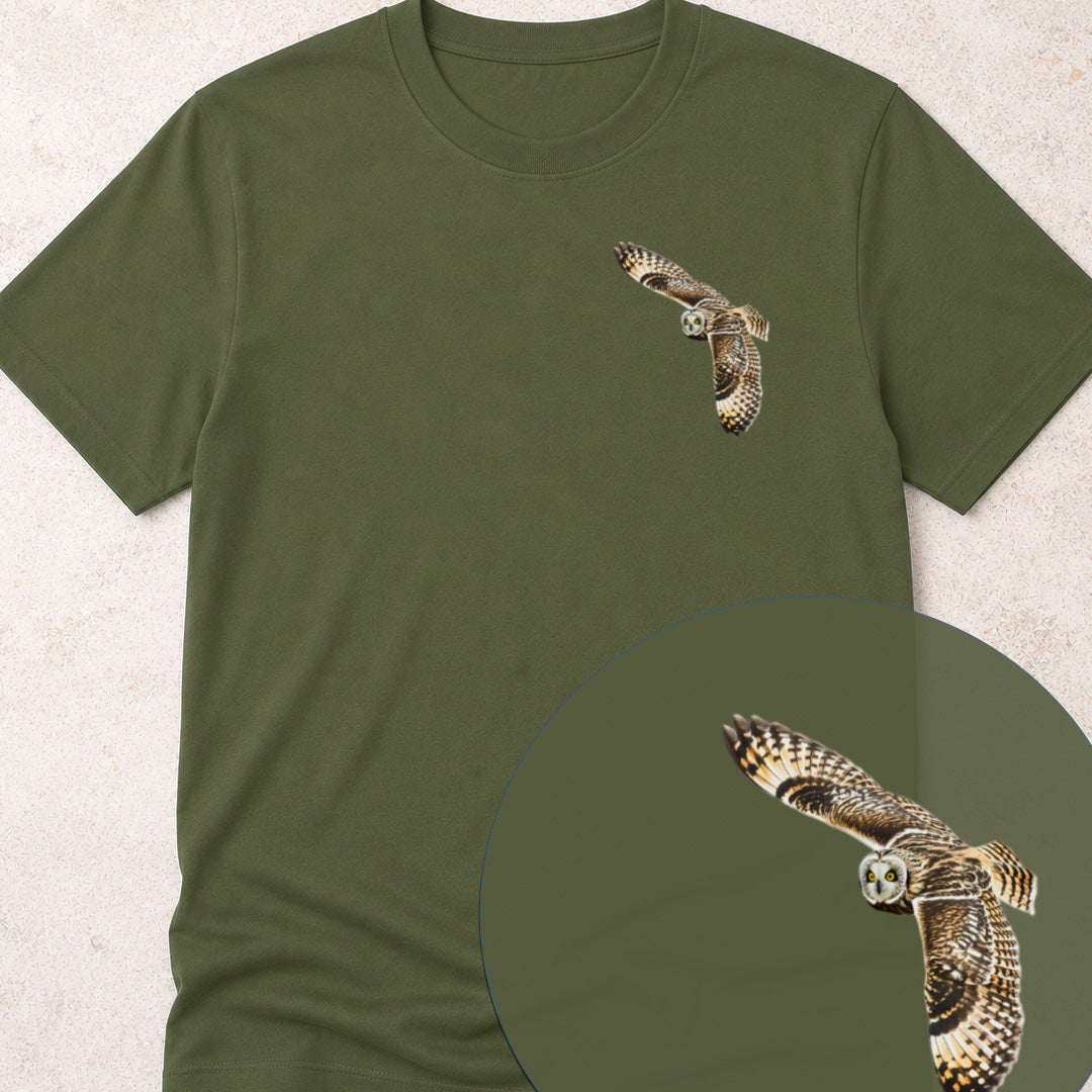T-shirt Hibou des marais planant