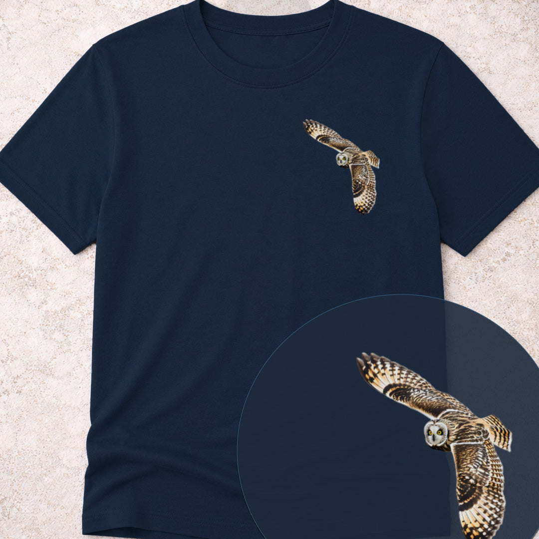 T-shirt Hibou des marais planant