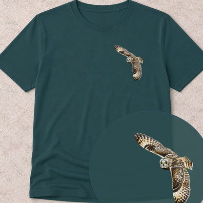 T-shirt Hibou des marais planant