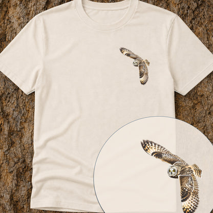 T-shirt Hibou des marais planant