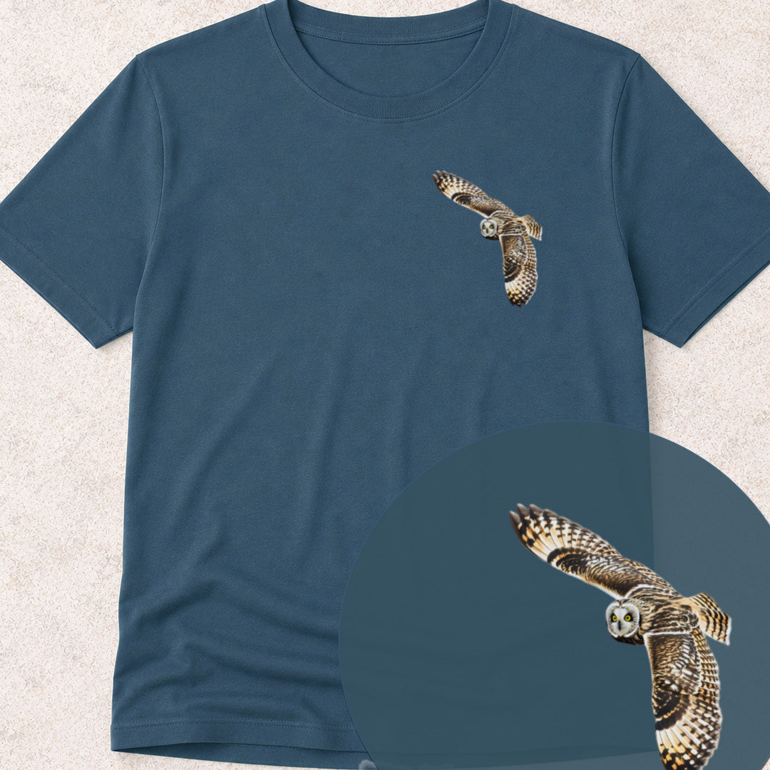 T-shirt Hibou des marais planant