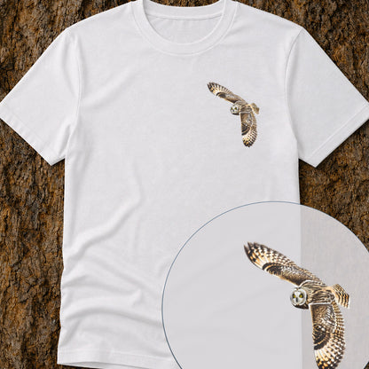 T-shirt Hibou des marais planant