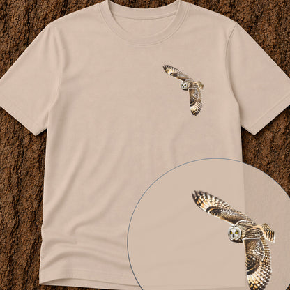 T-shirt Hibou des marais planant