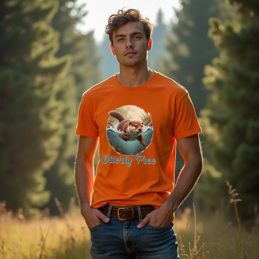 Otterly Free trendy T-shirt 