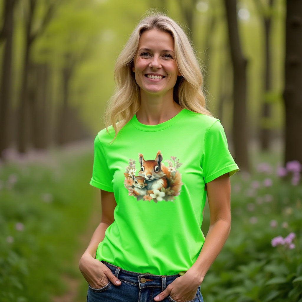 Mama eekhoorn moederdag T-shirt