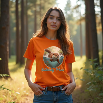 Otterly Free trendy T-shirt 